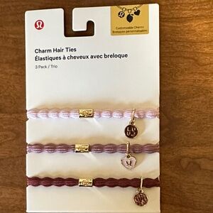 lululemon athletica Pink Charm Hair Ties - 3 Pack